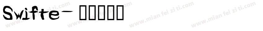 Swifte字体转换