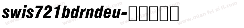 swis721bdrndeu字体转换