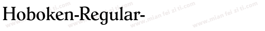 Hoboken-Regular字体转换