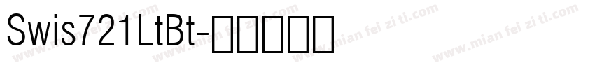 Swis721LtBt字体转换