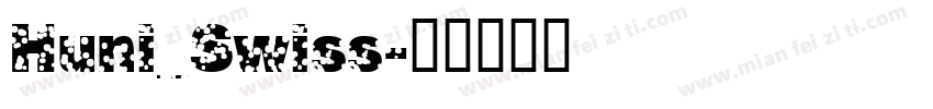 Huni_Swiss字体转换