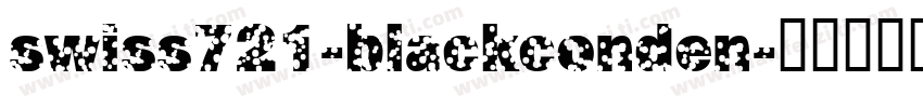 swiss721-blackconden字体转换