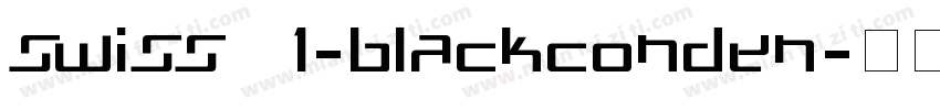 swiss721-blackconden字体转换