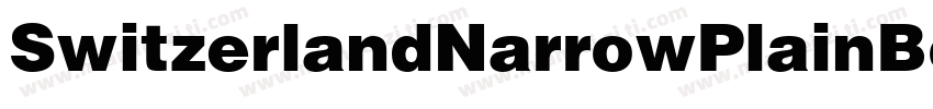 SwitzerlandNarrowPlainBold字体转换