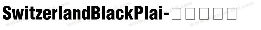 SwitzerlandBlackPlai字体转换