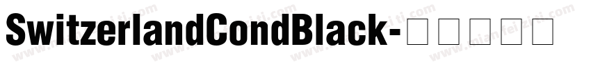 SwitzerlandCondBlack字体转换
