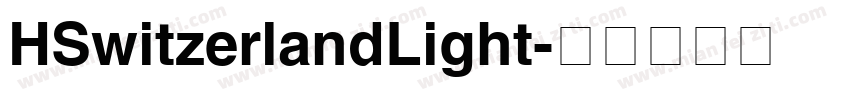 HSwitzerlandLight字体转换