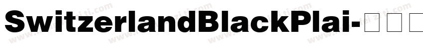 SwitzerlandBlackPlai字体转换