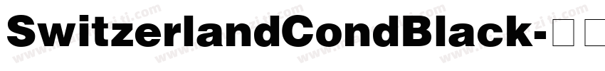 SwitzerlandCondBlack字体转换