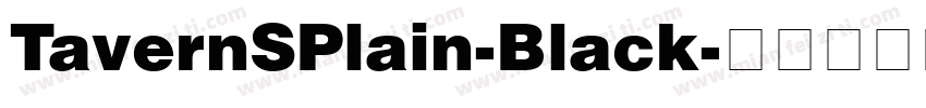 TavernSPlain-Black字体转换