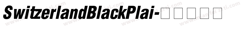 SwitzerlandBlackPlai字体转换