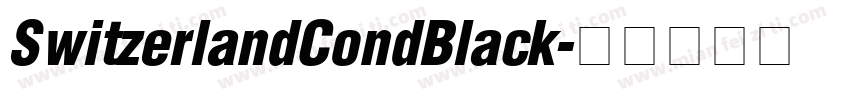 SwitzerlandCondBlack字体转换