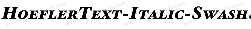 HoeflerText-Italic-SwashSC字体转换