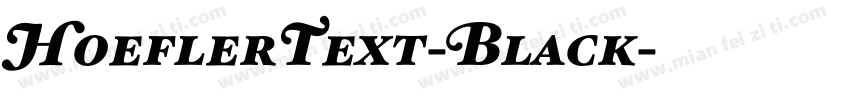 HoeflerText-Black字体转换