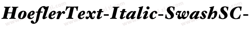 HoeflerText-Italic-SwashSC字体转换