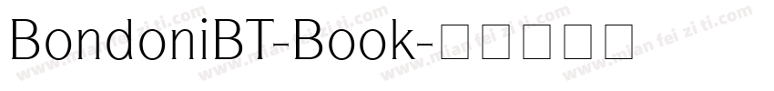BondoniBT-Book字体转换