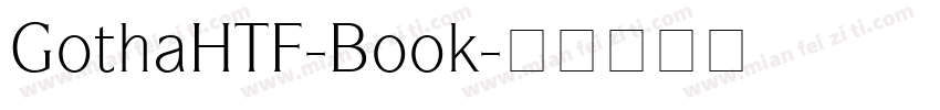 GothaHTF-Book字体转换