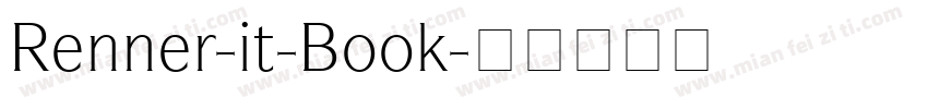 Renner-it-Book字体转换
