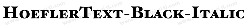 HoeflerText-Black-Italic字体转换