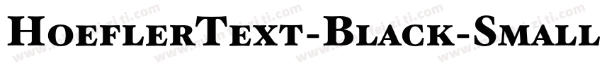 HoeflerText-Black-SmallCaps字体转换