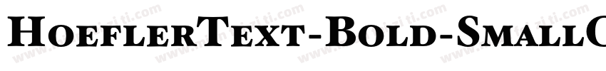HoeflerText-Bold-SmallCaps字体转换