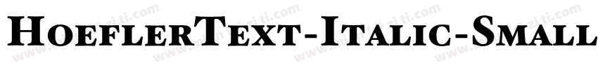 HoeflerText-Italic-SmallCaps字体转换