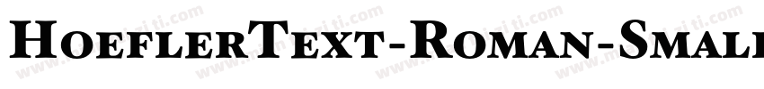 HoeflerText-Roman-SmallCaps字体转换