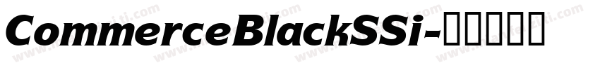 CommerceBlackSSi字体转换