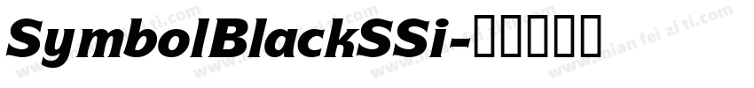 SymbolBlackSSi字体转换