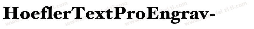HoeflerTextProEngrav字体转换