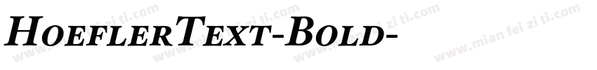 HoeflerText-Bold字体转换