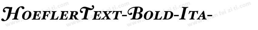HoeflerText-Bold-Ita字体转换