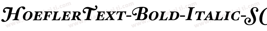HoeflerText-Bold-Italic-SC字体转换