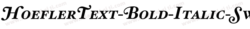HoeflerText-Bold-Italic-Sw-SC字体转换