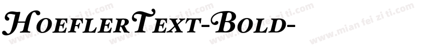 HoeflerText-Bold字体转换