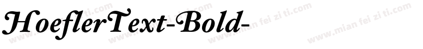 HoeflerText-Bold字体转换