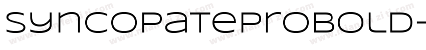SyncopateProBold-Re字体转换