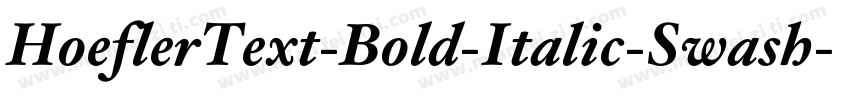 HoeflerText-Bold-Italic-Swash字体转换