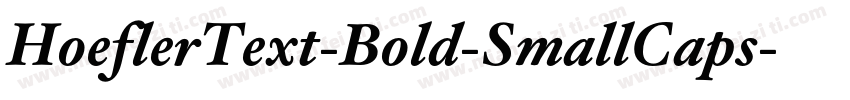 HoeflerText-Bold-SmallCaps字体转换