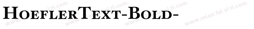 HoeflerText-Bold字体转换