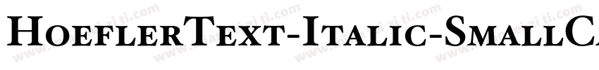 HoeflerText-Italic-SmallCaps字体转换