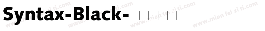 Syntax-Black字体转换