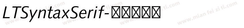 LTSyntaxSerif字体转换