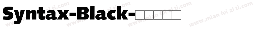 Syntax-Black字体转换
