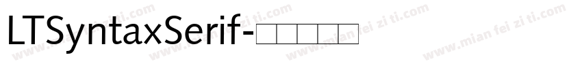 LTSyntaxSerif字体转换