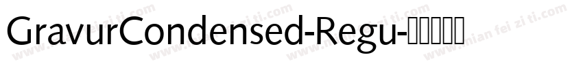 GravurCondensed-Regu字体转换