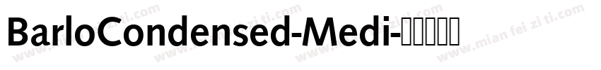 BarloCondensed-Medi字体转换