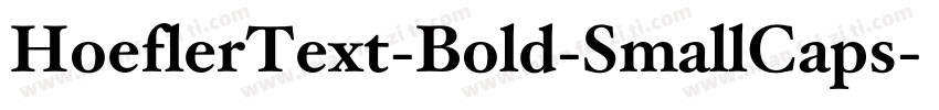 HoeflerText-Bold-SmallCaps字体转换