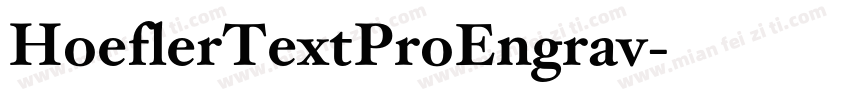 HoeflerTextProEngrav字体转换