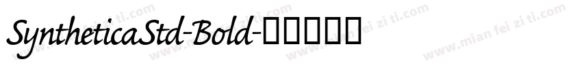 SyntheticaStd-Bold字体转换